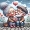 Valentine's Day Diamond Art Kits for Adults Beginner,Grandmas DIY Diamond Painting Kits 5D Diamond Dots Gem Art Crafts with Tools,Round Full Drill Funny Crafts for Home Wall Decor&Gift-12x12inch
